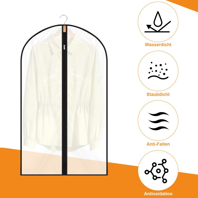 Dntorx 12 Pack Garment Bags 60 * 100cm, 40in PEVA Translucent Garment Covers, Suit Storage Bags, Dress Organizer Bags Used To Protect Shirts, Winter Coats, Jackets - Image 4