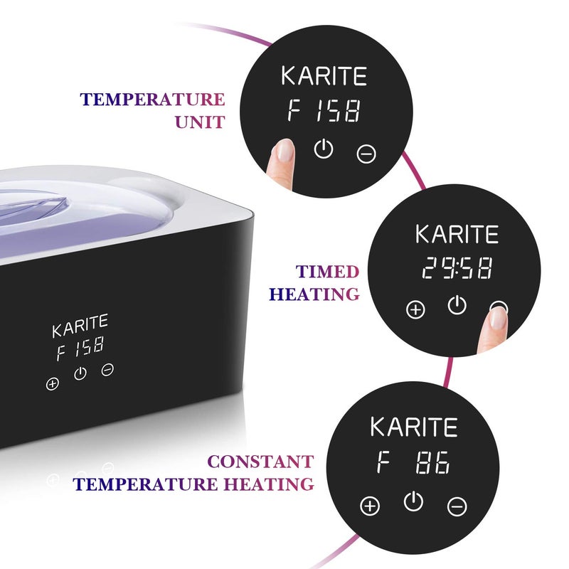 KARITE Paraffin Wax Machine for Hand and Feet - Karite Paraffin Wax Bath 4000ml Paraffin Wax Warmer Moisturizing Kit Auto-time and Keep Warm Paraffin Hand Wax Machine - Image 4