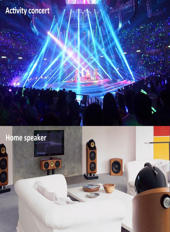 موصلات صوتية من نوع موز مطلية بذهب عيار 24 قيراط، موصلات مكبر صوت مزدوجة القفل اللولبي، موصلات موز لمكبرات الصوت، لوحة حائط سلكية، 12 زوجًا (24 قطعة) - Image 2