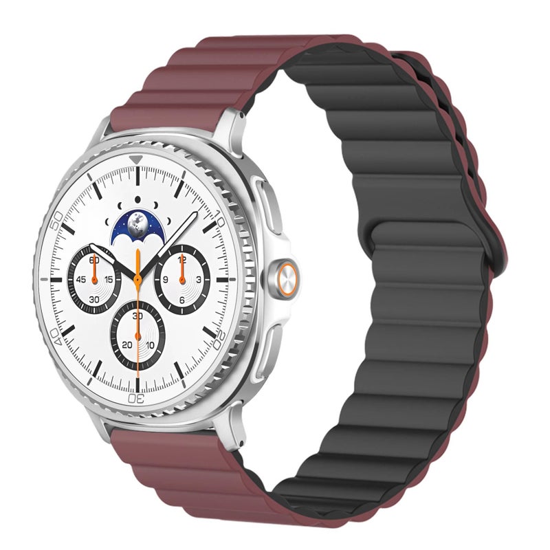 AD Black Silicone Sport Smartwatch Band Compatible with Samsung Galaxy Watch 8 Classic with Adjustable Fit Soft Strap and Quick Daily Replacement - Image 1