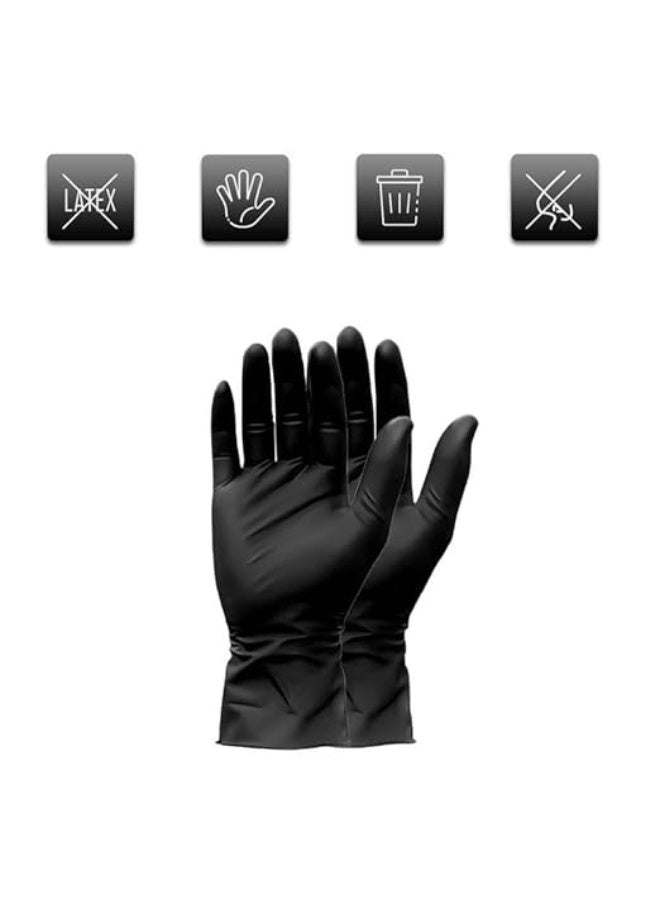 Powder-Free Nitrile Gloves – Food-Grade, Non-Tearable, CE & FDA Approved, Box of 100 for Safe & Durable Use - Image 5