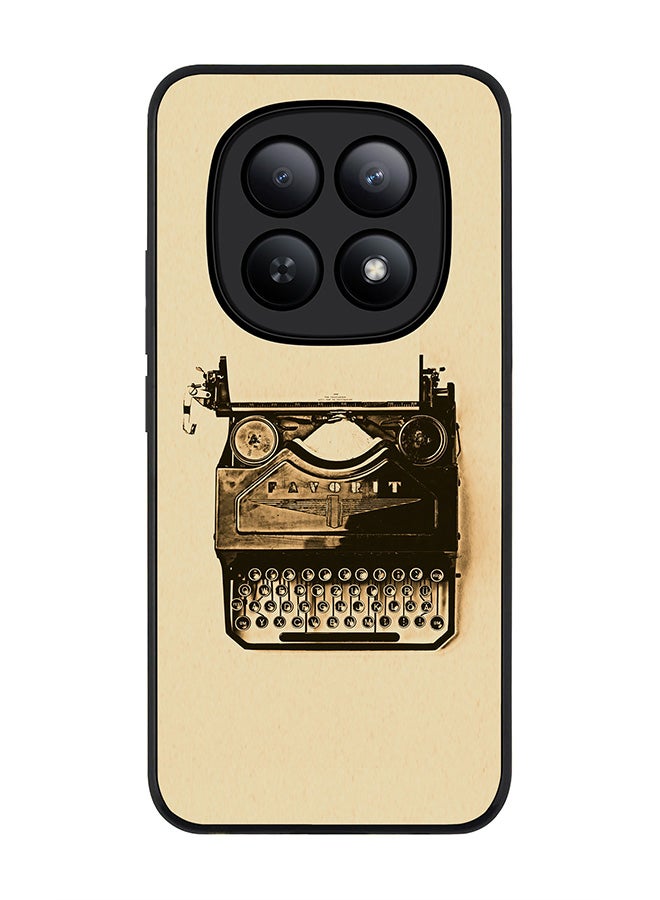 For Xiaomi Redmi Note 15 5G / Poco M8 Case,Slim fit Camera Protection, Shockproof Thin Phone cover  - Typewriter