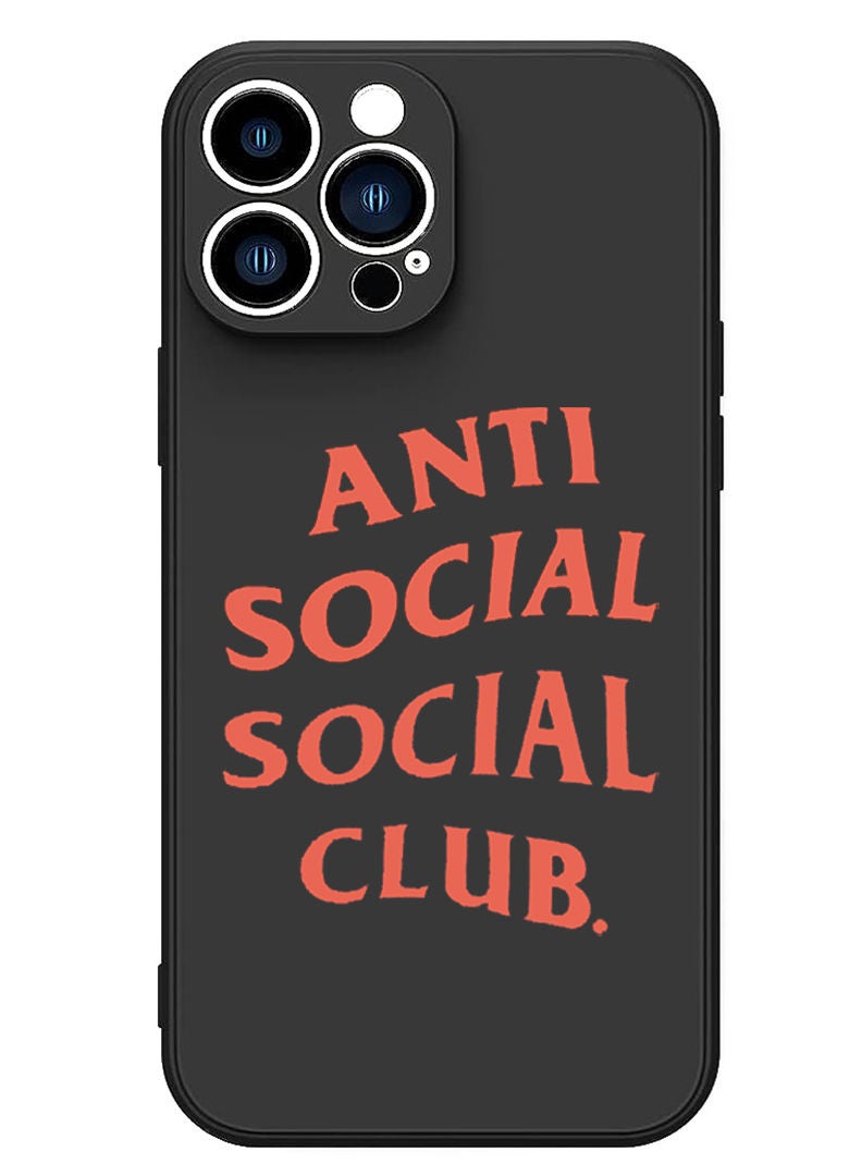 Theodor Protective Slim Fit Case Liquid Silicone Cover with Full Body Protection Anti-Scratch Shockproof Case For iPhone 13 Pro Max Black  - Ape1 copy - Image 1