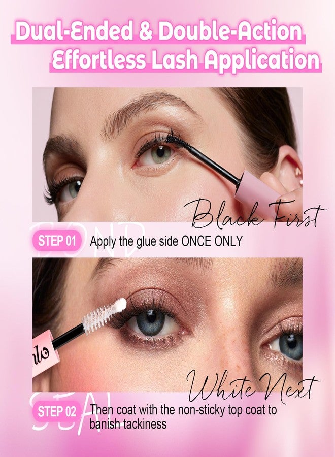 Azenlo 2-Pack Cluster Lash Glue Set - Dual-Ended Bond & Seal Adhesive, Waterproof & Long Lasting, Easy Application for Lash Extensions - Image 3