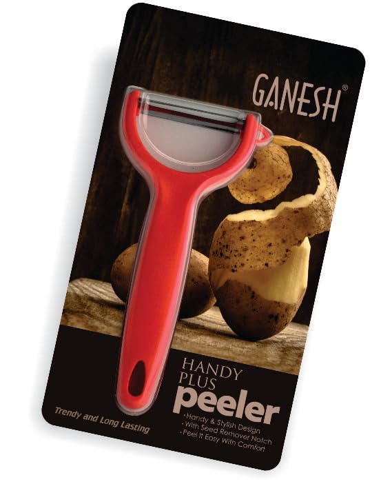 Ganesh Stainless Steel Handy Plus Peeler Kitchen Tool for Home & Professional Use - Image 1