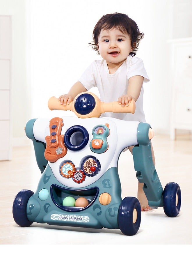 Baby Walker 3 in 1 Sit-to-Stand Learning Walker for Boys Girls Multiple Activity Center with Music and Lights Adjustable Baby Balance Bike for Baby - Image 4