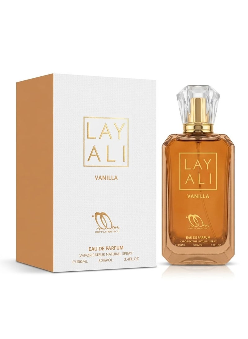معطر للجسم برائحة الفانيليا من ليالي - 100 مل