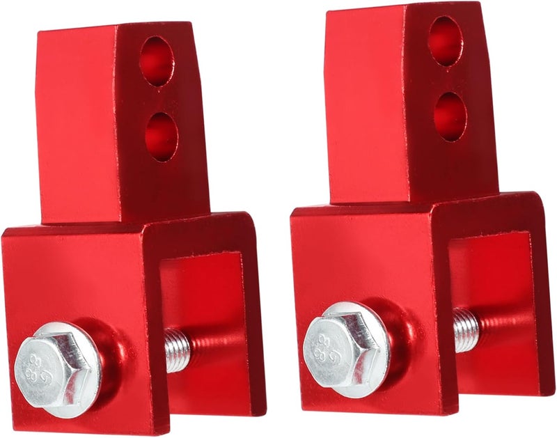 Red Motorcycle Rear Riser Shocks Absorbers Durable Metal Heightening for Electric Bikes Easy Installation 2pcs - Image 1