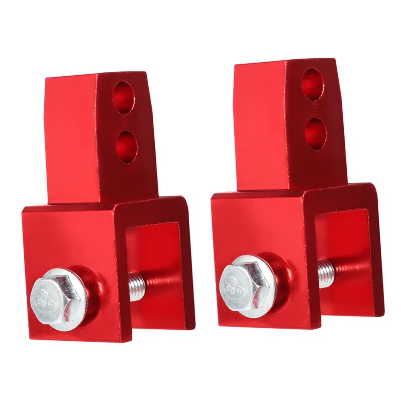 Red Motorcycle Rear Riser Shocks Absorbers Durable Metal Heightening for Electric Bikes Easy Installation 2pcs - Image 2