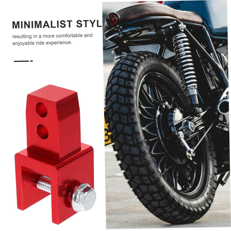 Red Motorcycle Rear Riser Shocks Absorbers Durable Metal Heightening for Electric Bikes Easy Installation 2pcs - Image 5