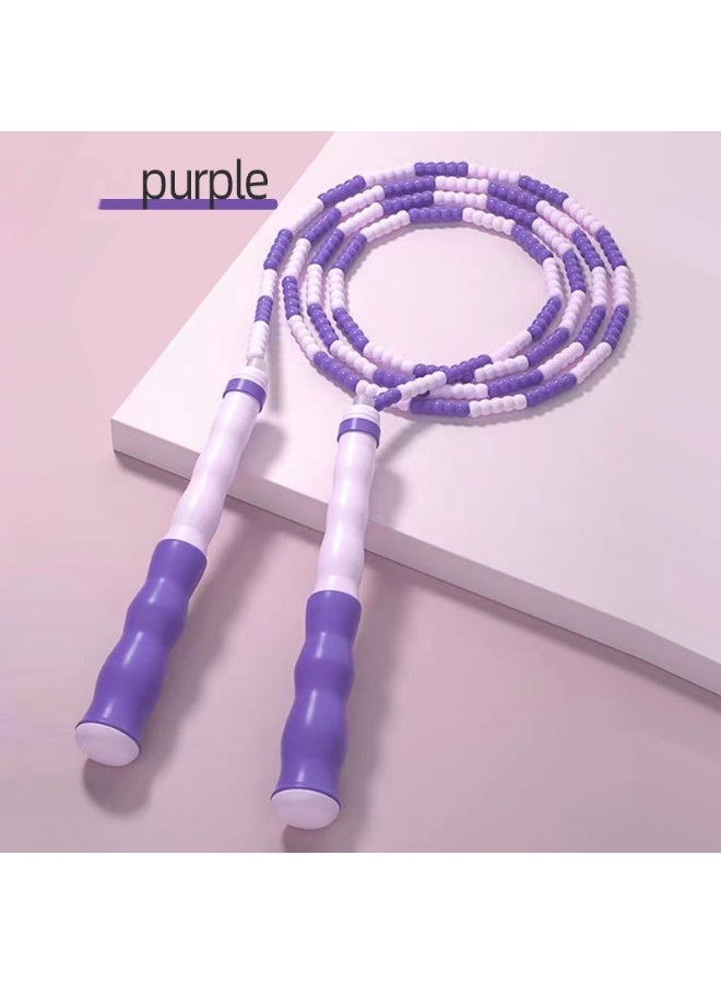 COYO Jump Rope, Adjustable Length Tangle-Free Segmented Soft Beaded Skipping Rope, Fitness Jump Rope for Kids, Man, and Women Weight Loss 2.8 M - Image 1