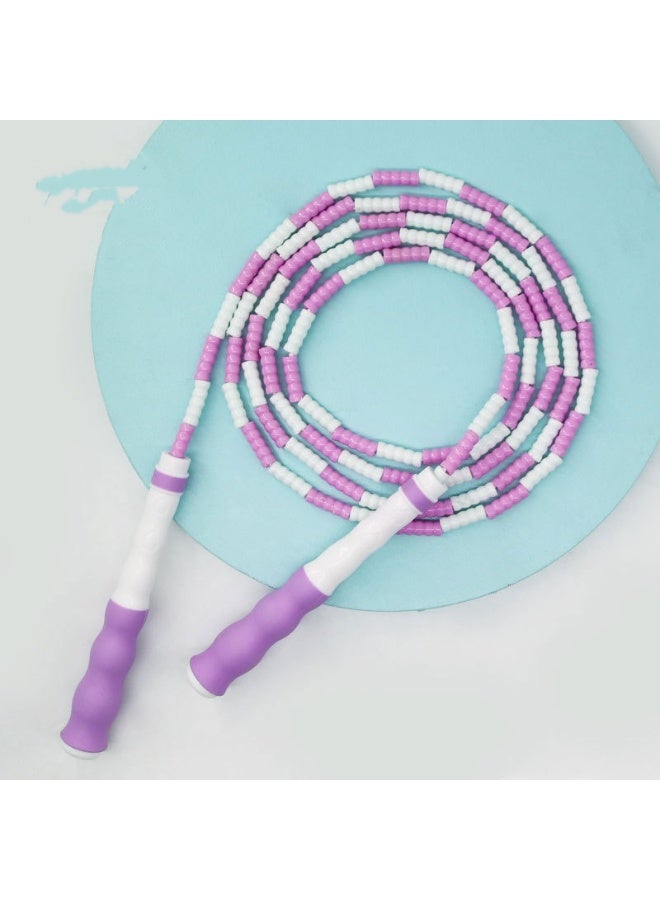 COYO Jump Rope, Adjustable Length Tangle-Free Segmented Soft Beaded Skipping Rope, Fitness Jump Rope for Kids, Man, and Women Weight Loss 2.8 M - Image 2