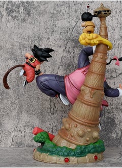 Generic Dragon Ball Tao Pai Pai VS Goku Action Figure Decorative Resin Sculpture Home Decor Statue, Art Figurine Home Ornament Decoration for Office, Living Room, Bedroom, Book Shelf, TV Cabinet, Desktop  - Image 2