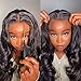 ISEE HAIR HD Lace Front Wig Wear & Go Glueless Lace Wig Brazilian Straight Lace Wigs For Women No Glue 5x7 Lace Pre Cut Wig Human Hair Wigs Transparent Lace Closure Wigs 180% Density 22 Inch - Image 2