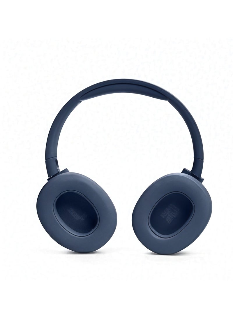 جي بي إل التوليف اللاسلكي 720Bt فوق سماعات الأذن صوت الجهير الصافي 76H البطارية اتصال حر بالأيدي بالإضافة إلى البرنامج الصوتي اتصال متعدد النقاط اتصال خفيف الوزن قابل للطي كابل صوت أزرق - Image 3