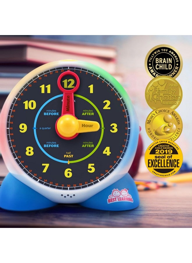 BEST LEARNING Learning Clock - Educational Talking Learn to Tell Time Teaching Toy with Quiz and Music Sleep Mode - Toddlers & Kids Ages 3, 4, 5, 6 Years Old Boy and Girl Birthday Present - Image 2