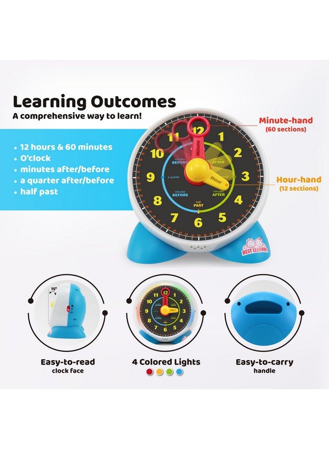 BEST LEARNING Learning Clock - Educational Talking Learn to Tell Time Teaching Toy with Quiz and Music Sleep Mode - Toddlers & Kids Ages 3, 4, 5, 6 Years Old Boy and Girl Birthday Present - Image 5