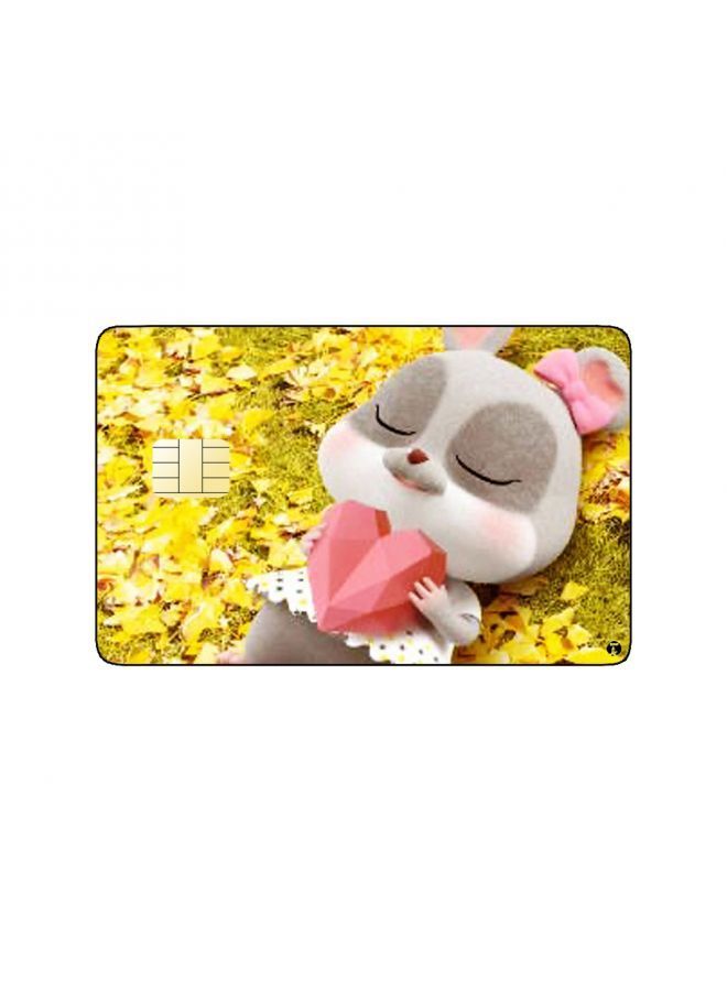 RKN PRINTED BANK CARD STICKER Cute Hamster Drawing - Image 1