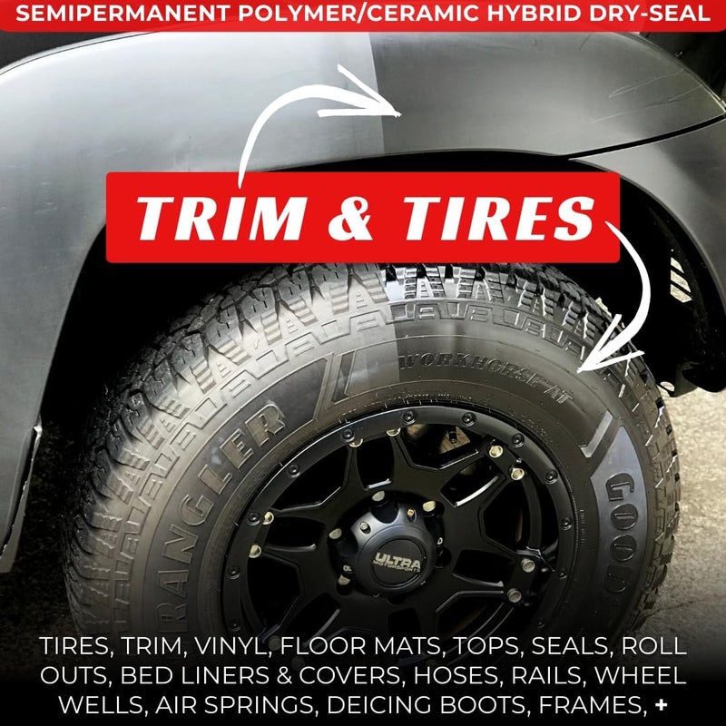 Renew Protect - SATN Low-Gloss Ceramic-Hybrid Protectant | Safe for Motorcycles, Golf Carts | Trim & Tire Preservation, OEM Restorer for Faded Plastic, Vinyl- Dry Rot Prevention, Patio Furniture | 8oz - Image 2