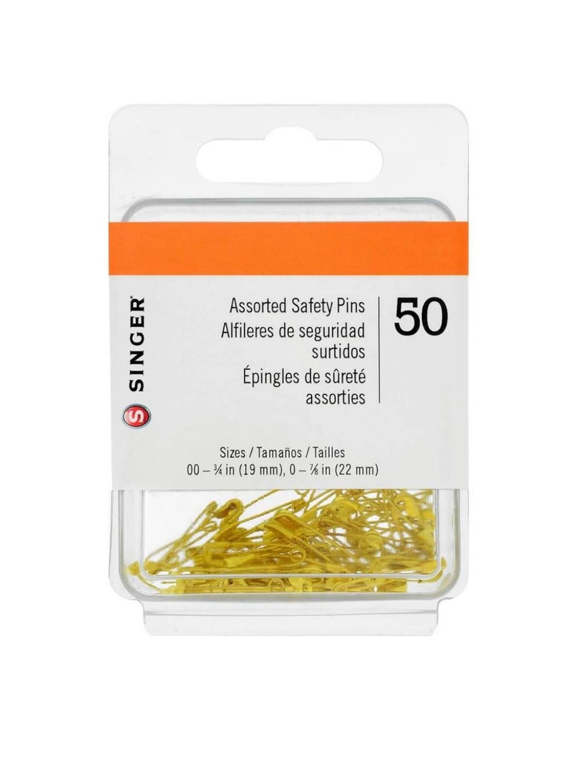 Singer Safety Pins Sizes 50 pc - Image 1