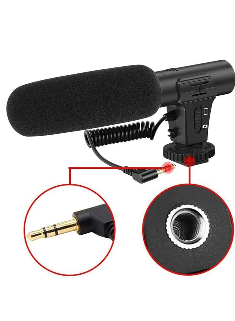 إلترازون مجموعة Vlogger Universal الكاملة للهواتف الذكية والكاميرا والكاميرا مع حامل ثلاثي القوائم + ميكروفون + 36 جهاز عرض LED - مجموعة V-Logging Kit Shotgun والصور والفيديو والتدفق - Image 4