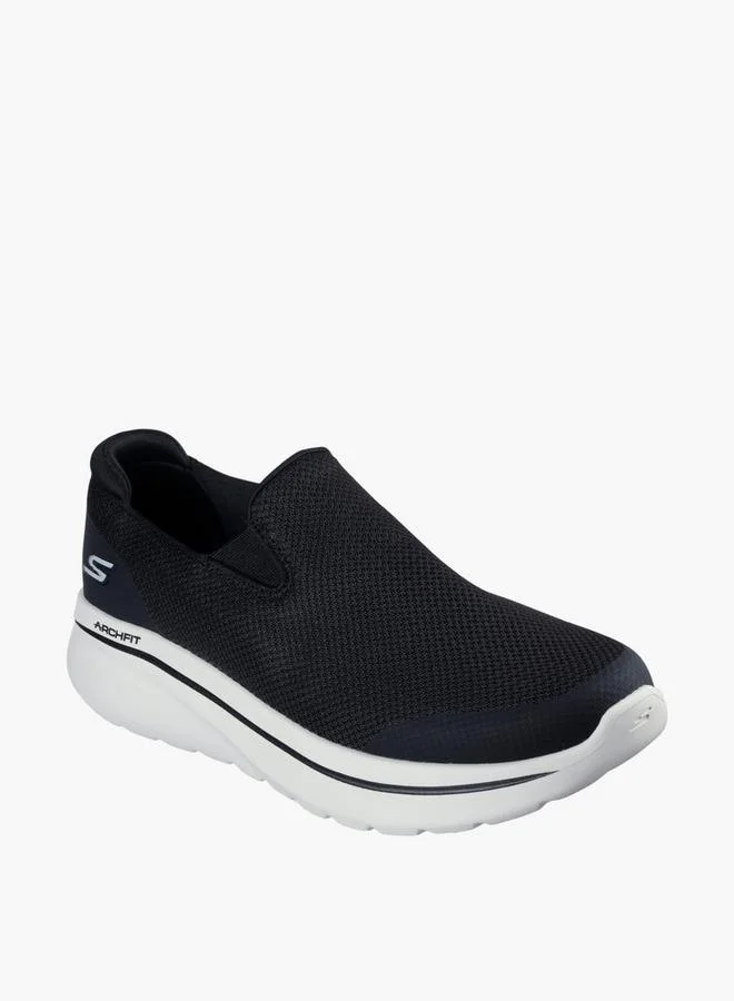 سكيتشرز Men's GO WALK ARCH FIT N JOY Textured Slip-On Sports Shoes