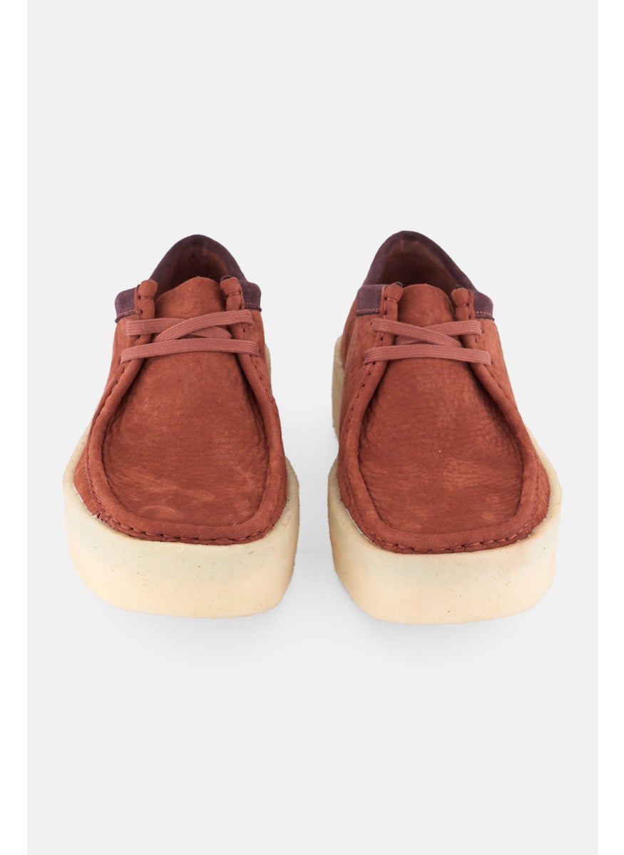 clarks Men Standard Wakkabee Cup Lace Up Casual Shoes, Rust  - Image 4