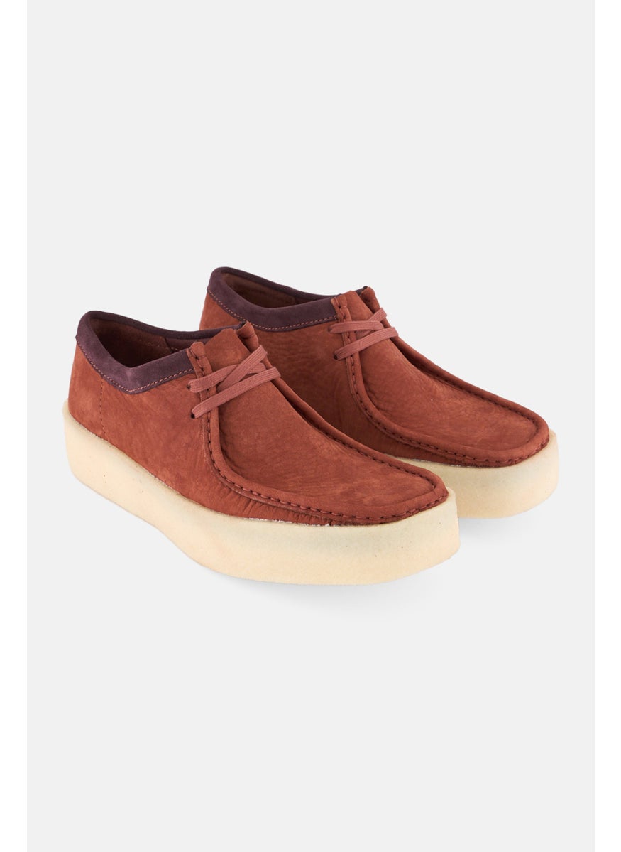 clarks Men Standard Wakkabee Cup Lace Up Casual Shoes, Rust  - Image 1
