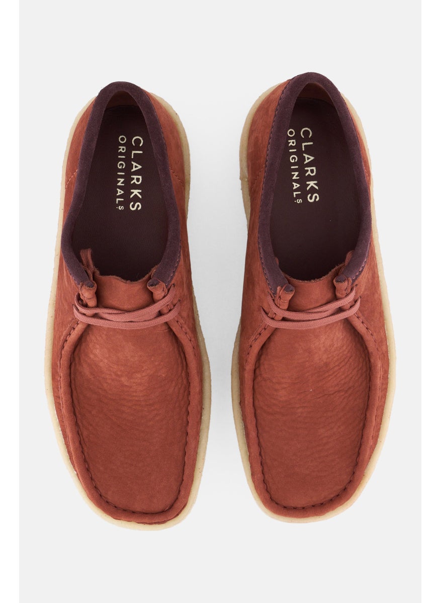 clarks Men Standard Wakkabee Cup Lace Up Casual Shoes, Rust  - Image 3