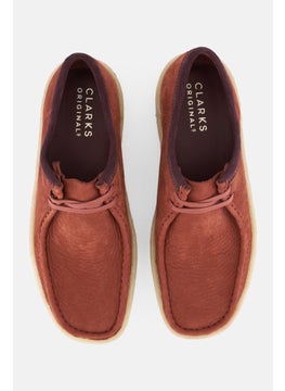 clarks Men Standard Wakkabee Cup Lace Up Casual Shoes, Rust  - Image 3
