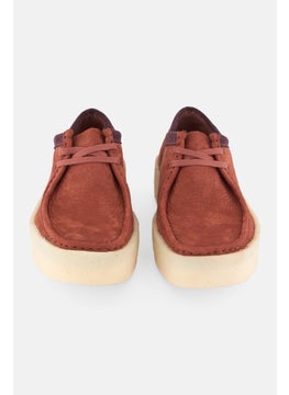 clarks Men Standard Wakkabee Cup Lace Up Casual Shoes, Rust  - Image 4