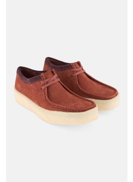 clarks Men Standard Wakkabee Cup Lace Up Casual Shoes, Rust  - Image 1