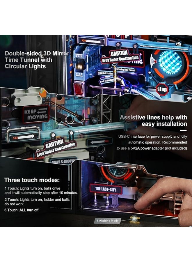 روكر ROKR 3D Puzzles Building Toy Sets Marble Run Model Kits for Adults, DIY Hobbies for Men Women (Parallel World MR01S) - Image 4