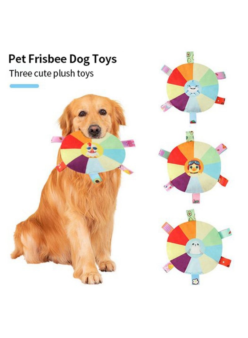 Dog Toy Frisbee For Dog Training Border Collie Golden Hair Medium And Large Dog Toy Bite Resistant Solid Pet Plush Frisbee - Image 3