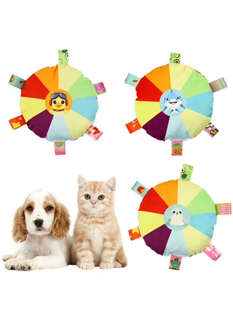 Dog Toy Frisbee For Dog Training Border Collie Golden Hair Medium And Large Dog Toy Bite Resistant Solid Pet Plush Frisbee - Image 1