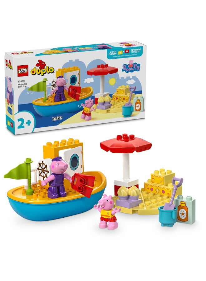LEGO DUPLO Peppa Pig Boat Trip Toy for Toddlers 10432 (Age 2+, 23 Pieces) - Image 1