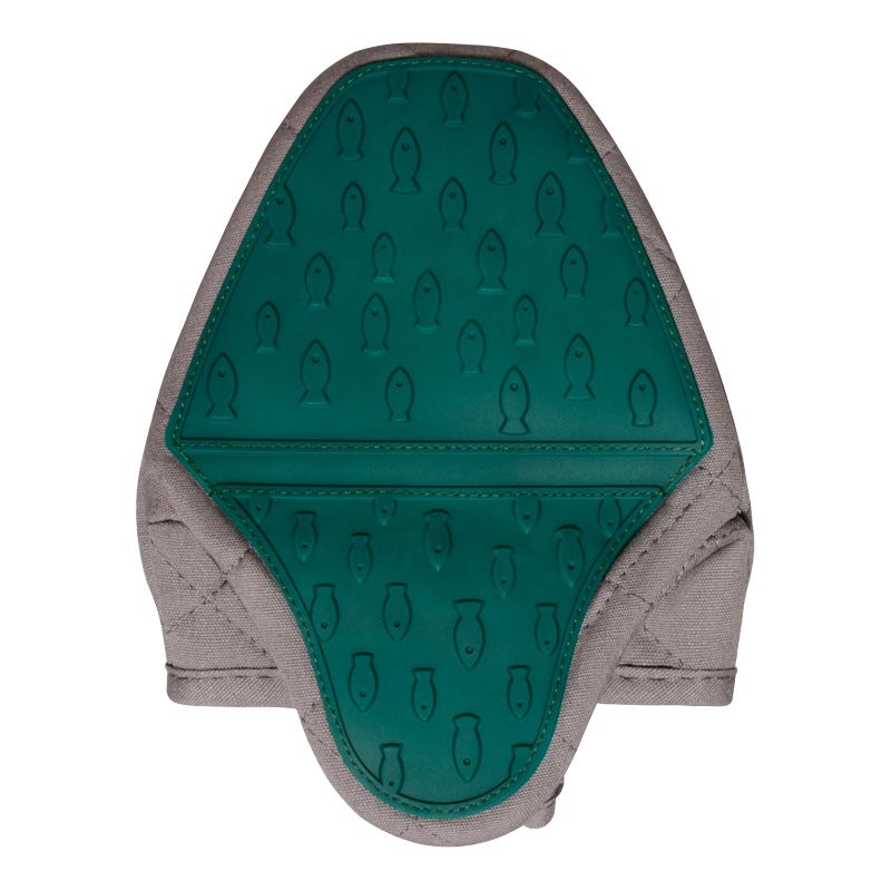 Fish-Shaped Silicone Padded Oven Mitts Dark green Dark green