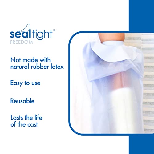 Brownmed براونميد - واقي الجبيرة والضمادة Seal-Tight Freedom - غطاء جبيرة مقاوم للماء للاستحمام للأذرع - حقيبة جبيرة للاستحمام والسباحة - واقي استحمام متين - ذراع بالغ - Image 5