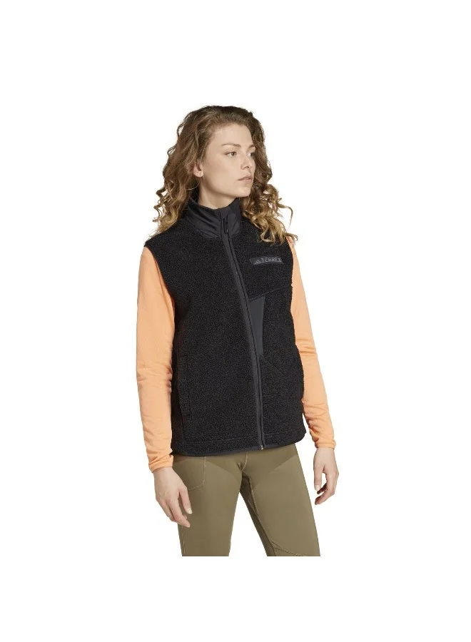 Adidas BLACK Adidas W Xpl Hp Fl Vst Black Polarfleece-Full Zip Polarfleece Apparel For Women for Women | Best Price UAE