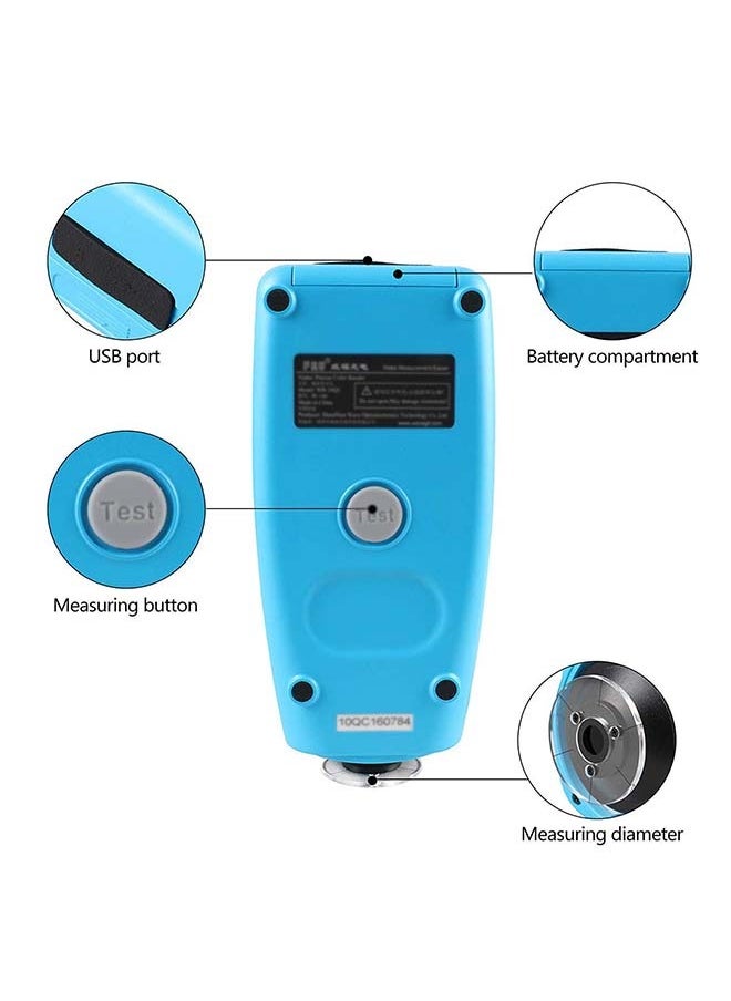 Handheld Color Analyzer Digital Precise Colorimeter WR10QC Precision Color Difference Meter Tester Portable Colorimeter with 4mm Aperture for Color Checking