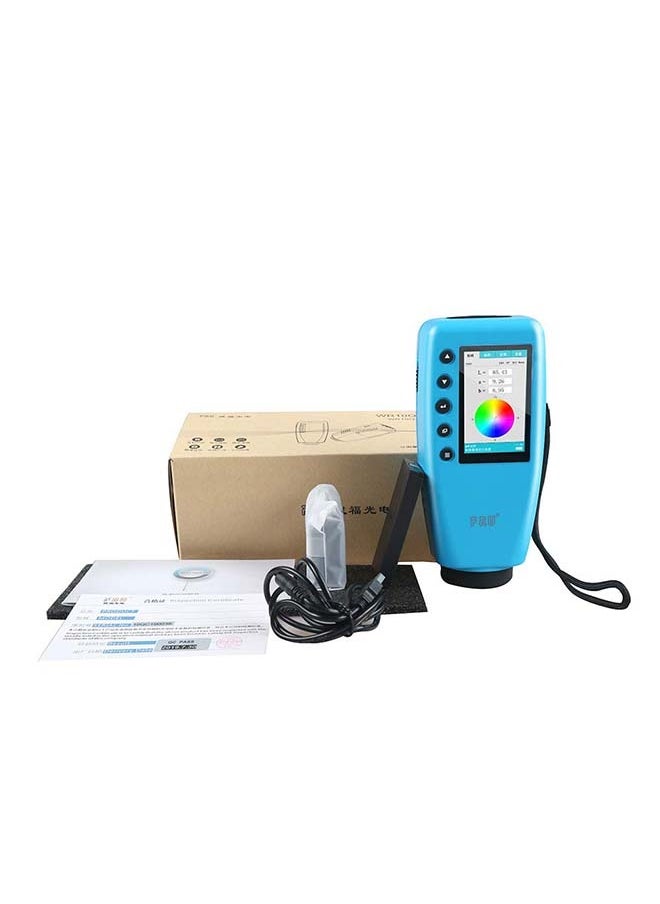 Handheld Color Analyzer Digital Precise Colorimeter WR10QC Precision Color Difference Meter Tester Portable Colorimeter with 4mm Aperture for Color Checking