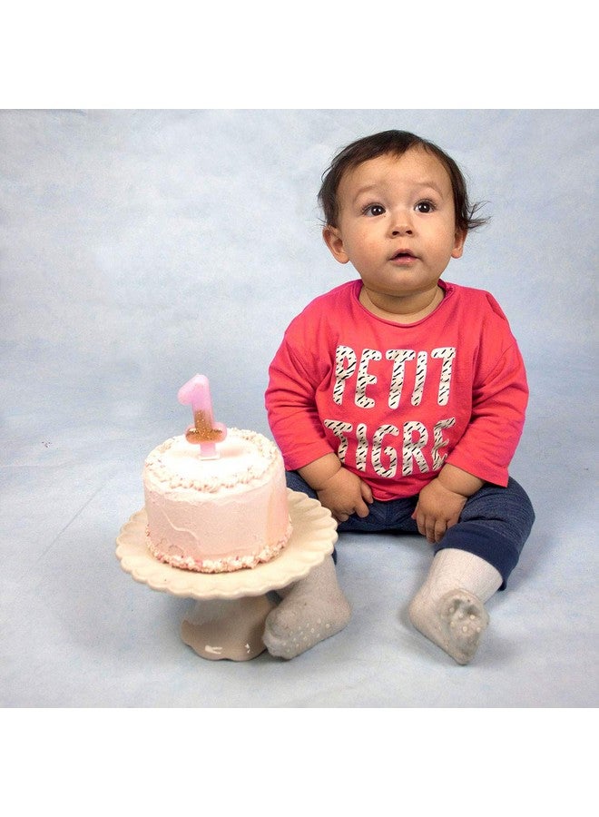 Talking Tables Pink Number 1 Candle with Gold Glitter Premium Quality Cake Topper Decoration For Kids, Adults, Teenagers, 1st Birthday Party, Anniversary, Milestone Age, 3" - Image 5