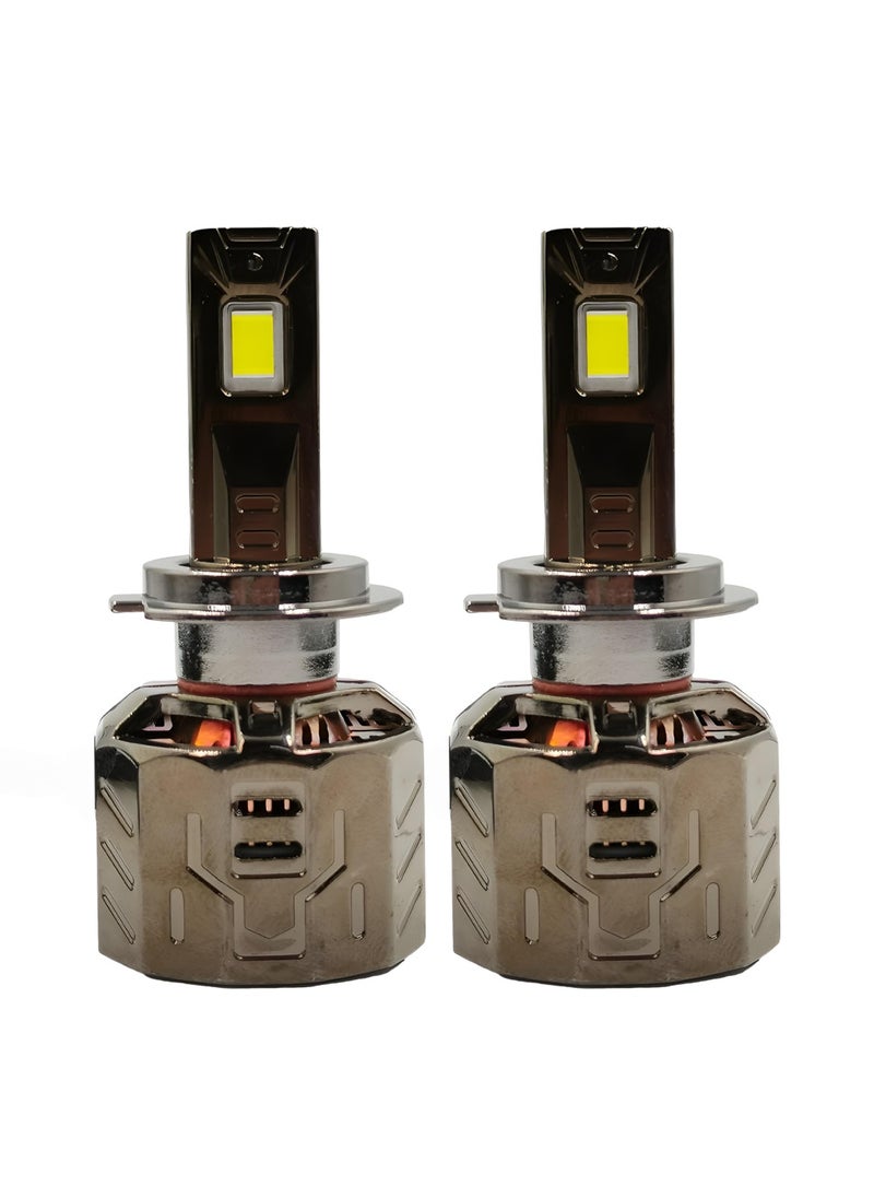 3XR - P130 LED Headlight Bulb Set 260W 30000LM 12V 6500K IP65 Waterproof CANBUS Ready with Aviation Aluminum Heat Sink High Brightness for H7 Car Headlamp - Image 1