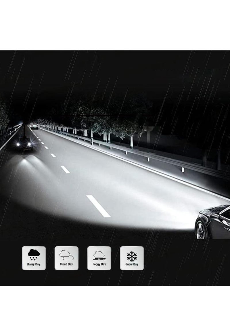 3XR - P130 LED Headlight Bulb Set 260W 30000LM 12V 6500K IP65 Waterproof CANBUS Ready with Aviation Aluminum Heat Sink High Brightness for H7 Car Headlamp - Image 1