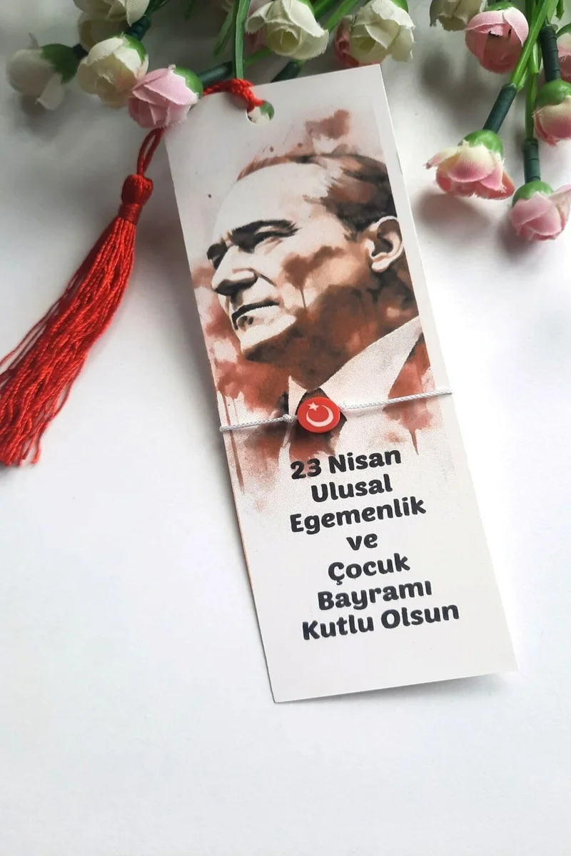 Emtory Home 10 Pieces Tasseled Bookends and Turkish Flag Bracelet