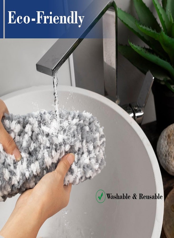 Bryquelin 17.3" Handheld Microfiber Dusters for Cleaning-Detachable & Washable Head, for Furniture, Keyboards, Car Interiors, and Delicate Surfaces - Image 5