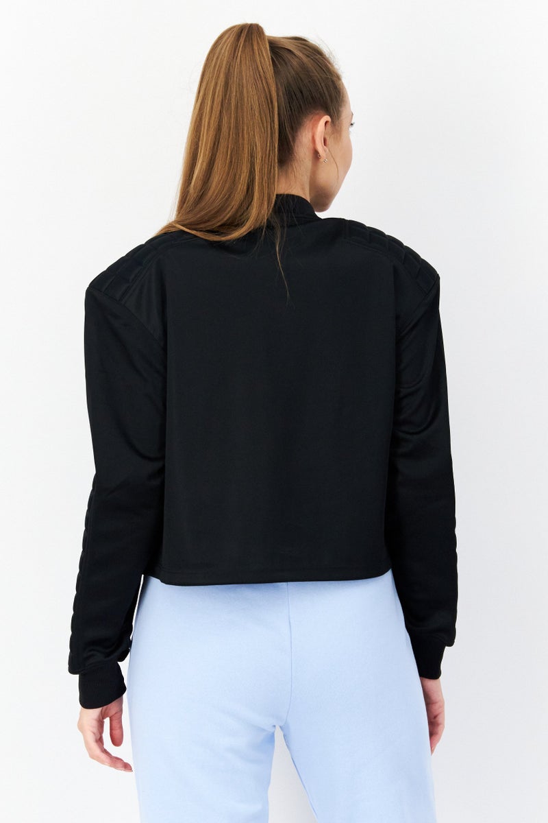 adidas Originals Women Sportswear Fit Football Jersey, Black  - Image 4