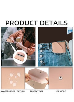 Generic Cash Wallet Money Envelopes For Cash Pu Leather Cash Envelope Wallet Cash Men and Women Envelopes for Budgeting Reusable for Cash Check Billing(Pink)  - Image 5