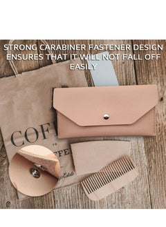 Generic Cash Wallet Money Envelopes For Cash Pu Leather Cash Envelope Wallet Cash Men and Women Envelopes for Budgeting Reusable for Cash Check Billing(Pink)  - Image 3
