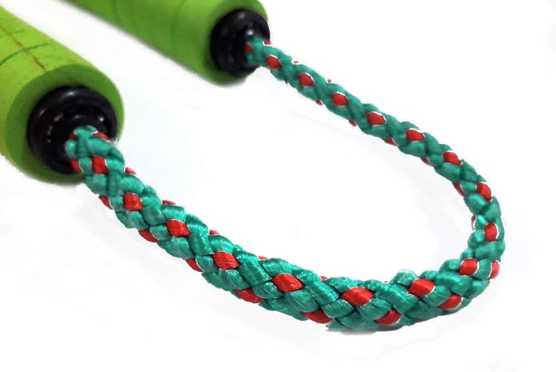 Be Win Martial Art Weapon Foam Handled Ball Bearing Rope Nunchaku (Green) - Image 2